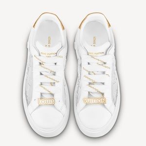 Louis Vuitton Time Out sneaker white gold clear (worn twice!)